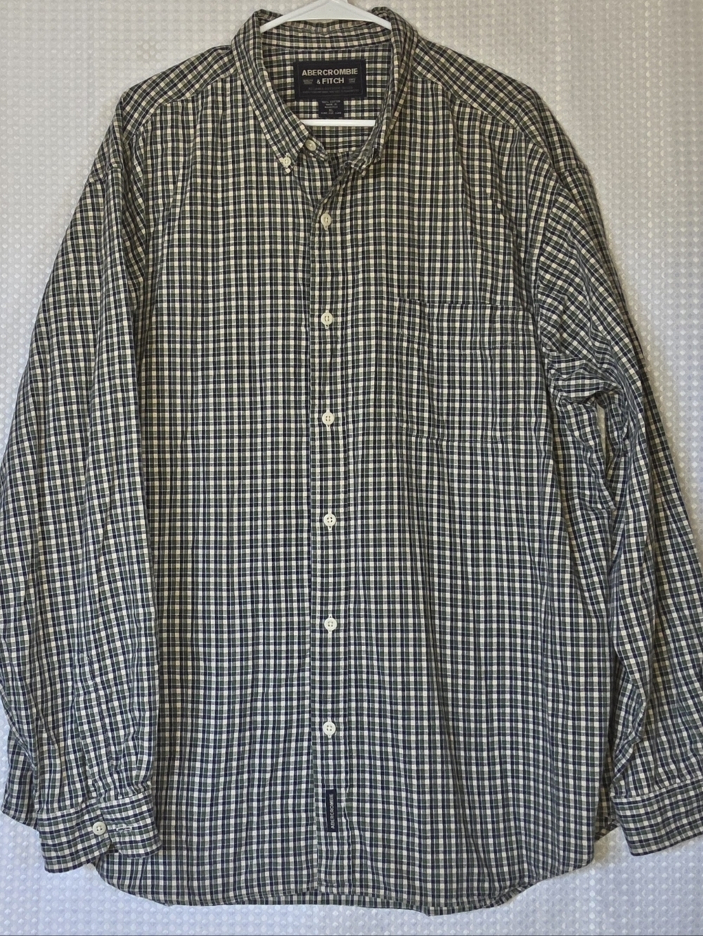 Abercrombie Plaid Shirt XL Preppy Americana Casual - Picture 2 of 9